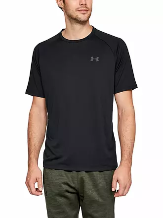 UNDER ARMOUR | T-shirt da allenamento da uomo UA Tech™ 2.0 | schwarz